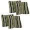 19-inch Squared Spun Polyester Tufted Dining Chair Cushion (Set of Four) - Eastbay Onyx